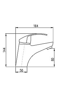 Смеситель для раковины Rav-Slezak MISSISSIPPI MS027.5LUX купить в интернет-магазине сантехники Sanbest