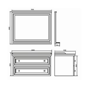 Зеркало Comforty Феррара 100 в ванную от интернет-магазине сантехники Sanbest
