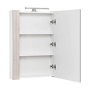 Зеркальный шкаф Акватон Кантри 55 белый/дуб верона купить в интернет-магазине сантехники Sanbest