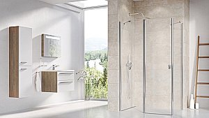 Душевой уголок Ravak Chrome CRV2 90x120 стекло прозрачное/профиль хром купить в интернет-магазине Sanbest