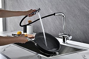 Смеситель для кухни Paulmark Serpentine Se213222-CR хром купить в интернет-магазине сантехники Sanbest