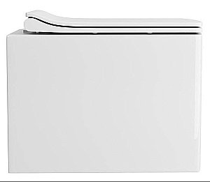 Унитаз подвесной Ceramalux 2022 белый, безободковый, с крышкой микролифт купить в интернет-магазине Sanbest