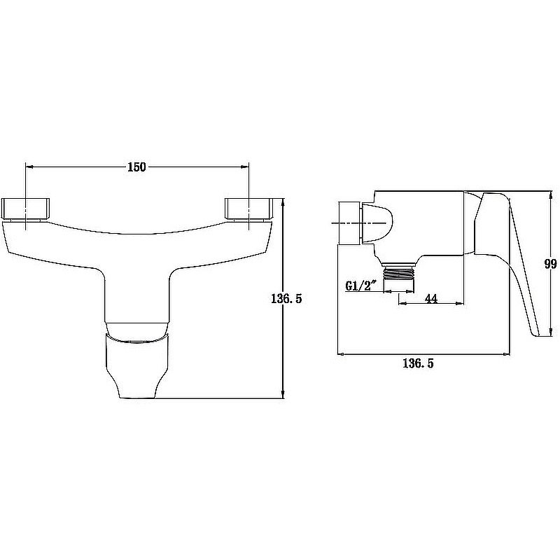 Смеситель для душа Kaiser Eco 00077 купить в интернет-магазине сантехники Sanbest