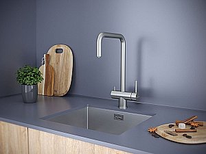 Смеситель для кухни Paulmark Wetter We213030-BS брашированная сталь купить в интернет-магазине сантехники Sanbest