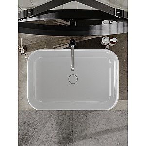 Раковина накладная Orange 60 B03-600W белая купить в интернет-магазине Sanbest