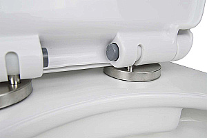 Унитаз подвесной с инсталляцией Azario Fredo AZ-501A+AZ-015.01+CS-WH8005 белый/кнопка белая, безободковый, с крышкой микролифт купить в интернет-магазине Sanbest