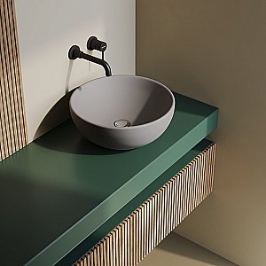 Раковина накладная BERGES Mascon 181062 45 матовый серый купить в интернет-магазине Sanbest