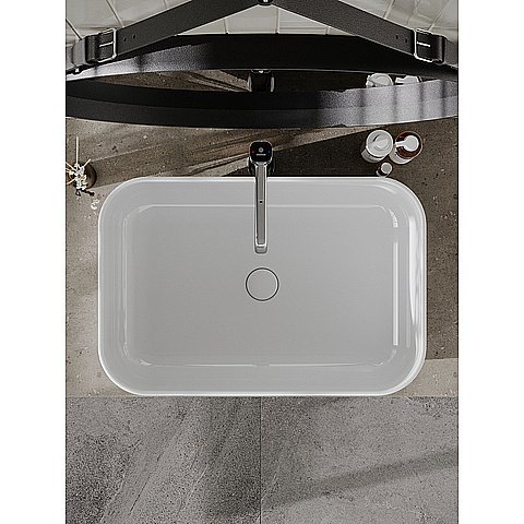 Раковина накладная Orange 60 B03-600W белая купить в интернет-магазине Sanbest