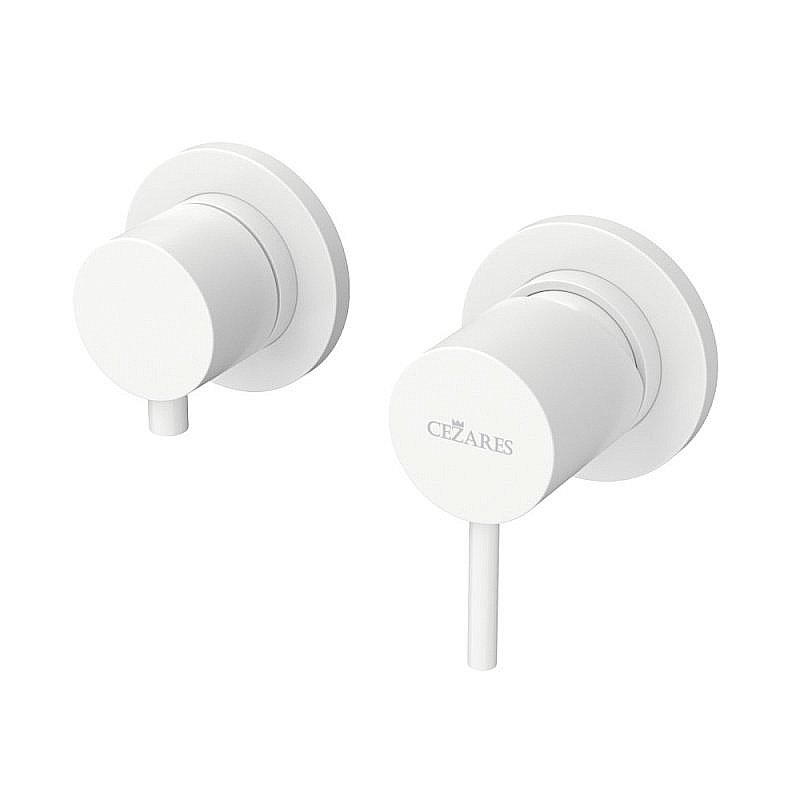 Смеситель для душа Cezares LEAF-VDIM3-L-BIO Белый матовый купить в интернет-магазине сантехники Sanbest