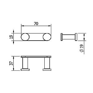 Крючок Langberger Accessories 28032A купить в интернет-магазине сантехники Sanbest