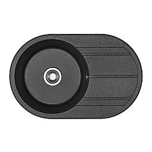 Кухонная мойка Акватон Амира 78 графит купить в интернет-магазине сантехники Sanbest