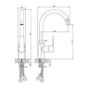 Смеситель для кухни IDDIS Cuba CUBSBJ0i05 купить в интернет-магазине сантехники Sanbest
