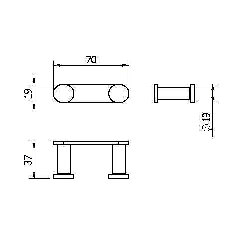 Крючок Langberger Accessories 28032A купить в интернет-магазине сантехники Sanbest
