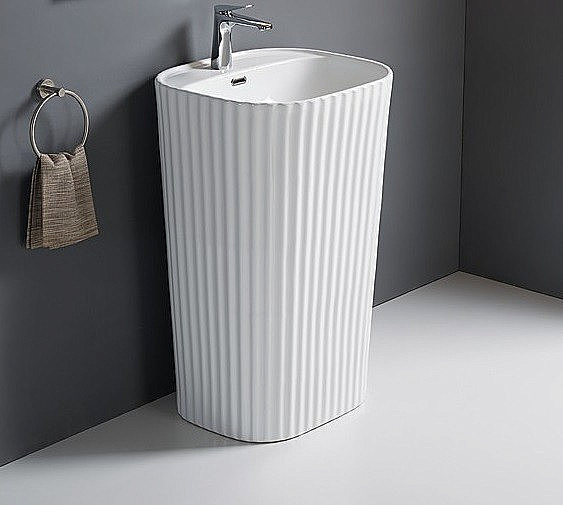 Раковина CeramaLux 54 B303RF белая глянцевая купить в интернет-магазине Sanbest
