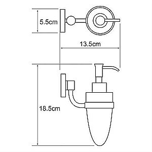 Диспенсер настенный WasserKRAFT Rhein K-6299 купить в интернет-магазине сантехники Sanbest