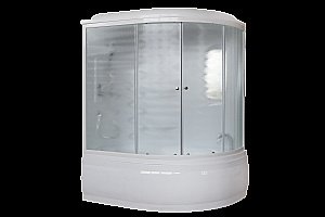 Душевая кабина Royal Bath RB140ALP-C 140x195 профиль белый/стекло матовое купить в интернет-магазине Sanbest