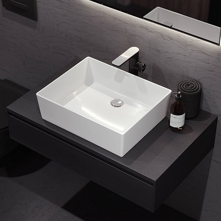 Раковина Berges Ego 50 181001 белая купить в интернет-магазине Sanbest