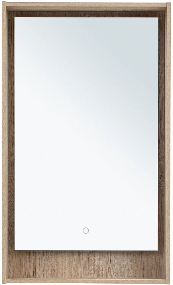 Зеркало Aquanet Милан 336402 50 дуб светлый в ванную от интернет-магазине сантехники Sanbest