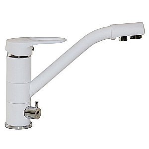 Смеситель для кухни MIXLINE ML-GS05 532453 белый купить в интернет-магазине сантехники Sanbest