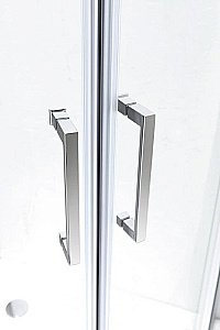 Душевой уголок Cezares Molveno 100x100 MOLVENO-R-2-100-C-Cr-IV стекло прозрачное/профиль хром купить в интернет-магазине Sanbest