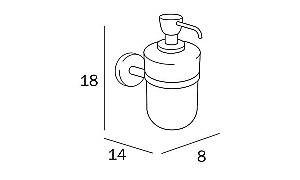 Диспенсер Inda Forum A36120CR21 хром купить в интернет-магазине сантехники Sanbest