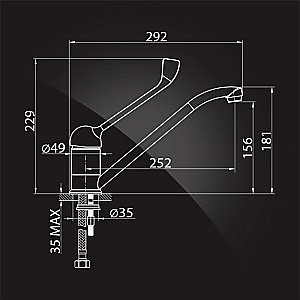 Смеситель для кухни Elghansa KITCHEN 56A0147 купить в интернет-магазине сантехники Sanbest