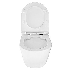 Унитаз подвесной Azario UNO 4551+AZ-2380+7520 с инсталляцией Loranto и кнопкой, безободковый, с сиденьем микролифт, белый купить в интернет-магазине Sanbest