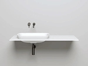 Раковина врезная сверху столешницы Salini MAREA 02 1802202M 59,8 из искусственного камня S-Stone, белая матовая купить в интернет-магазине Sanbest