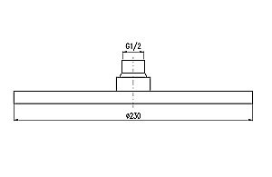 Верхний душ Rav-Slezak PS0043MG серый металлик купить в интернет-магазине сантехники Sanbest