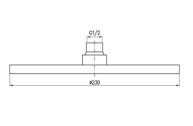 Верхний душ Rav-Slezak PS0043MG серый металлик купить в интернет-магазине сантехники Sanbest