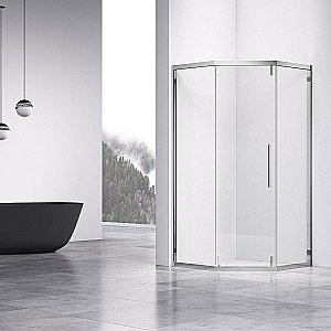 Душевой уголок Vincea SHOW VSP1-4SH100CL 100x100 стекло прозрачное/профиль хром купить в интернет-магазине Sanbest