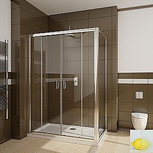 Душевой уголок Ravak Blix BLDP4+BLPS 180х80 профиль хром блестящий/стекло матовое купить в интернет-магазине Sanbest