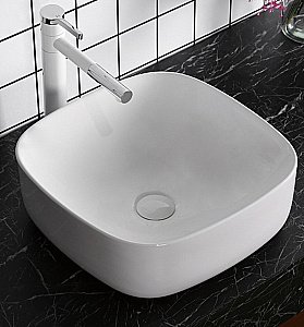 Раковина накладная CeruttiSpa 42,5 CR0010 белая купить в интернет-магазине Sanbest