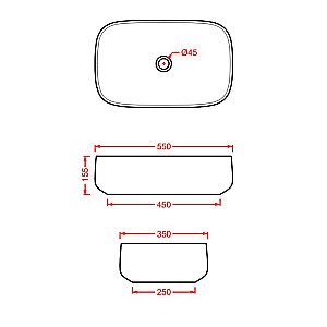 Раковина накладная Artceram Cognac 55 COL008 50 00 green issogne купить в интернет-магазине Sanbest