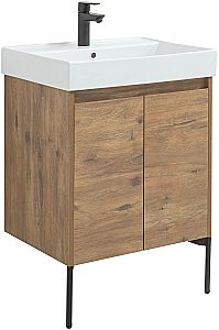 Тумба с раковиной Aquanet Nova Lite 298849 60 дуб рустикальный для ванной в интернет-магазине Sanbest