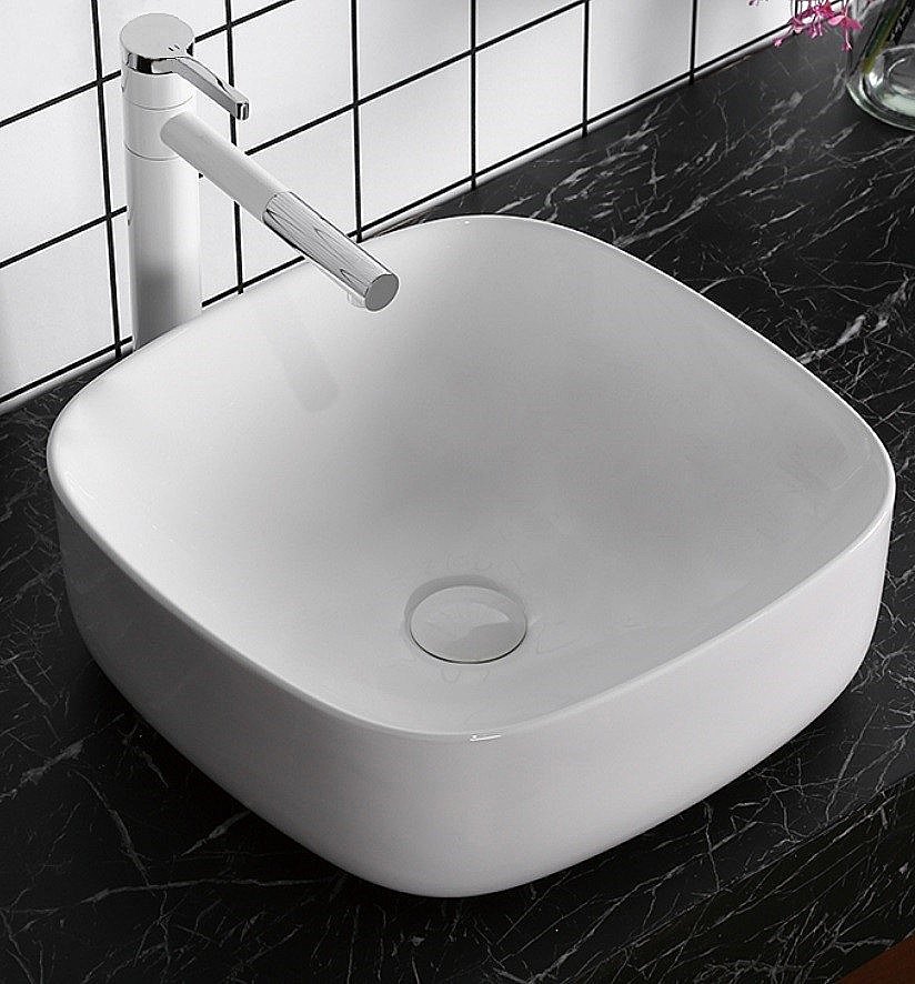 Раковина накладная CeruttiSpa 42,5 CR0010 белая купить в интернет-магазине Sanbest