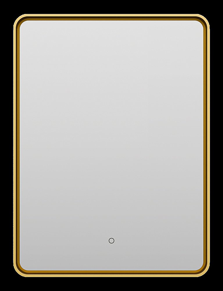 Зеркало с LED-подсветкой Misty MERCURY 60x80 золото в ванную от интернет-магазине сантехники Sanbest