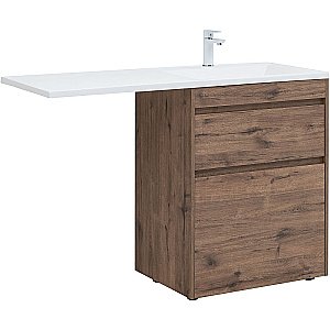 Тумба с раковиной Aquanet Токио 68 333652 дуб веллингтон для ванной в интернет-магазине Sanbest