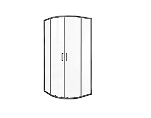 Душевой уголок Good Door LITE 80х80 R-80-C-GM стекло прозрачное/профиль оружейная сталь матовая купить в интернет-магазине Sanbest
