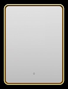 Зеркало с LED-подсветкой Misty MERCURY 60x80 золото в ванную от интернет-магазине сантехники Sanbest
