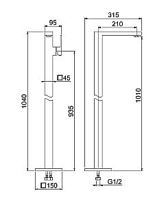 Смеситель для раковины Webert Pegaso PE832101015 хром купить в интернет-магазине сантехники Sanbest
