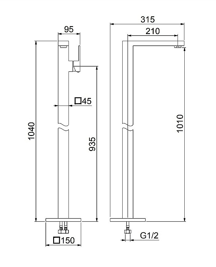 Смеситель для раковины Webert Pegaso PE832101015 хром купить в интернет-магазине сантехники Sanbest