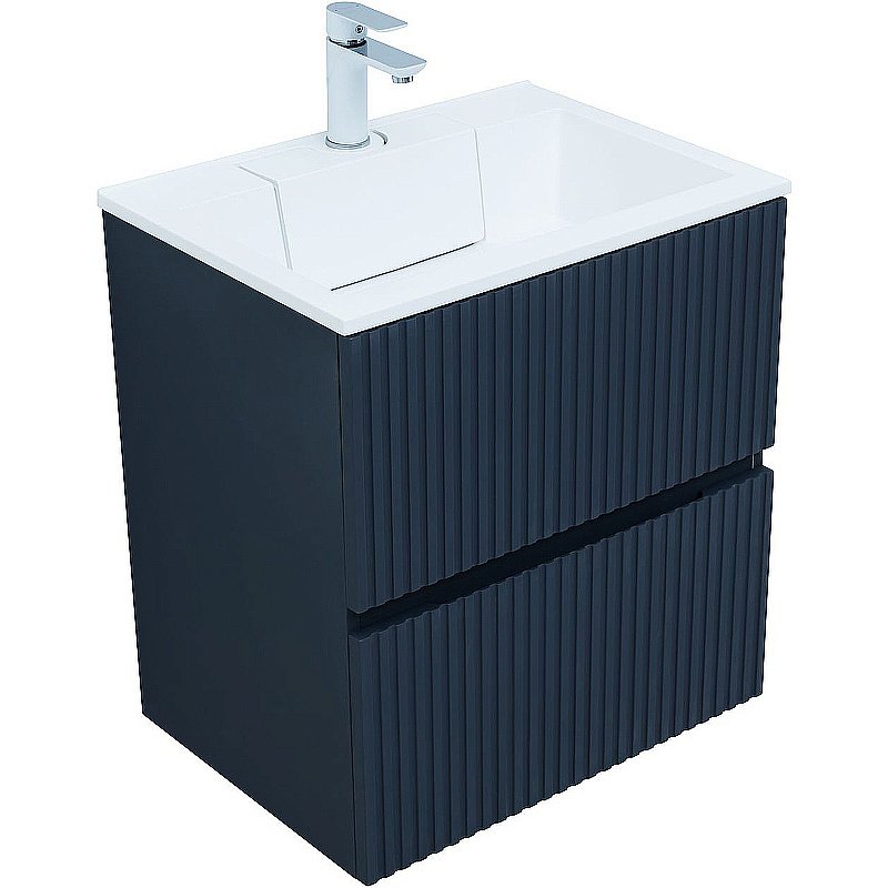 Тумба с раковиной Aquanet Джейн 60 313300 маренго для ванной в интернет-магазине Sanbest