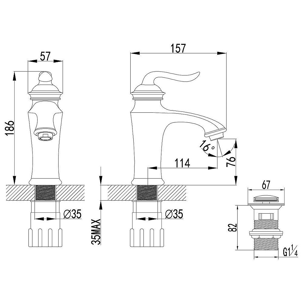 Смеситель для раковины Lemark Brava LM4706G купить в интернет-магазине сантехники Sanbest