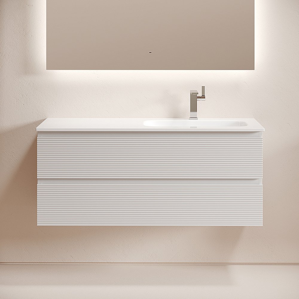 Тумба с раковиной Sancos Folk FL120W 120 Bianco для ванной в интернет-магазине Sanbest