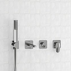 Смеситель для ванны WasserKRAFT Weida SET2852 хром купить в интернет-магазине сантехники Sanbest