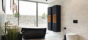 Ванна акриловая Excellent Comfort 2.0 WAEX.CMP2.17WB 175x74 черная, белая купить в интернет-магазине Sanbest