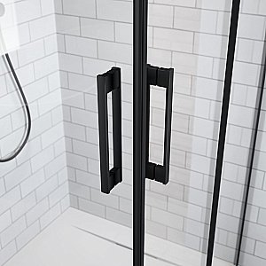 Душевой уголок Radaway Idea Black KDJ Factory 150х90 L стекло прозрачное/профиль черный матовый купить в интернет-магазине Sanbest
