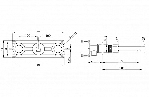 Смеситель для раковины Abber Emotion 316 AF88121BRG-M розовое золото брашированное купить в интернет-магазине сантехники Sanbest