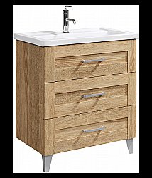 Тумба под раковину Foster 80 дуб сонома/напольная купить в интернет-магазине сантехники Sanbest
